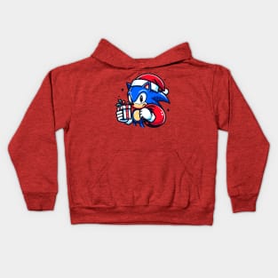 Sonic The Xmas 01 Kids Hoodie